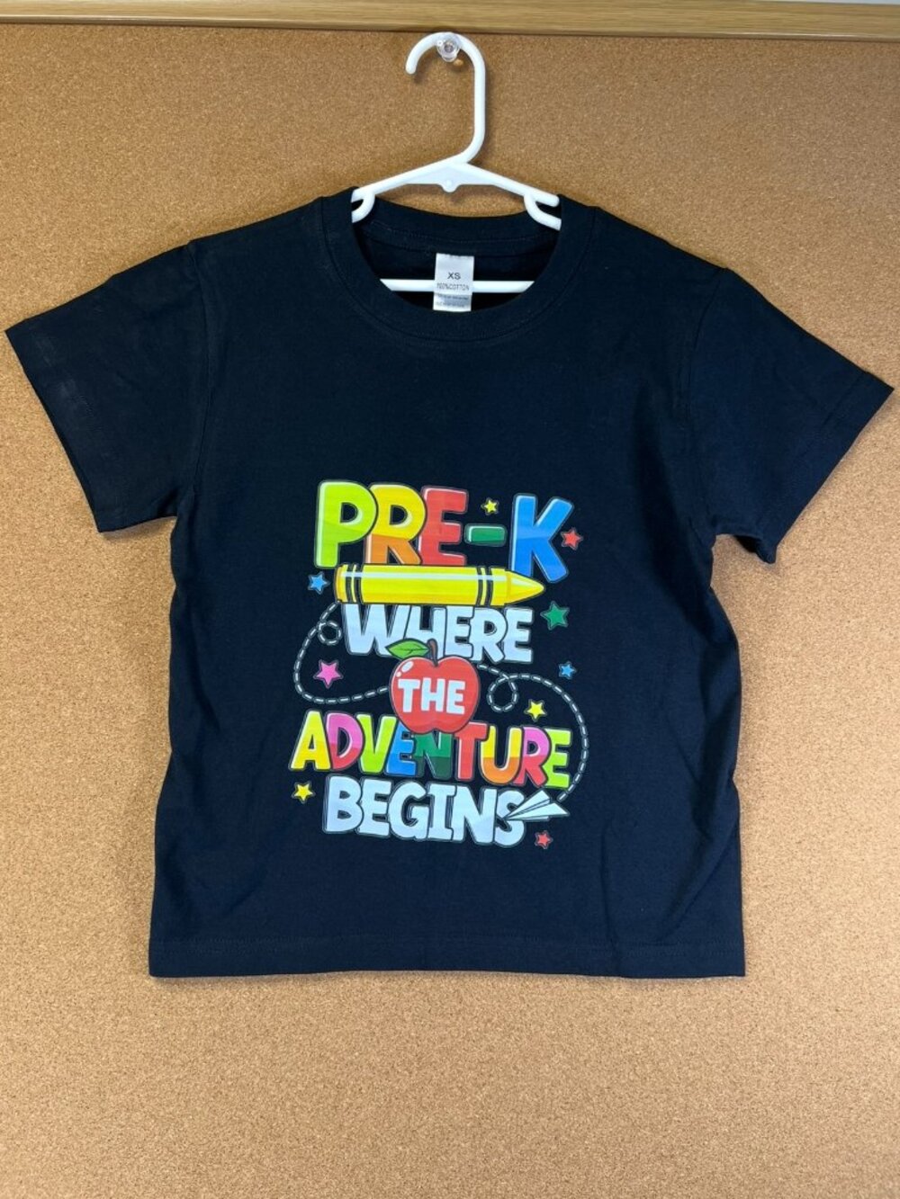 Girls Boy Unisex T-shirts XS Black PRE-K Short Sleeve NWT